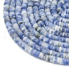 Natural Blue Spot Jasper Beads Strands G-P575-B34-4x1mm-3