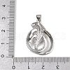 Brass Micro Pave Cubic Zirconia Pendants KK-R230-04P-3