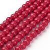 Natural Mashan Jade Round Beads Strands G-D263-4mm-XS31-1