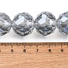 Transparent Electroplate Glass Beads Strands EGLA-N002-34H-F03-2