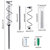 7 Inch Capacity Spiral Rain Gauge Set TOOL-WH0051-23EB-2
