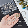 Beebeecraft 316 Surgical Stainless Steel Keychain Clasps STAS-BBC0005-81C-3