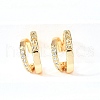 Brass Micro Pave Clear Cubic Zirconia Cuff Earrings EJEW-F370-01G-3