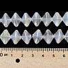 Electroplate Glass Beads Strands EGLA-G038-01A-AB02-4