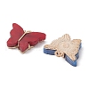 10Pcs 5 Colors Alloy Acrylic Pendants MACR-YW0002-56-2