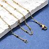 304 Stainless Steel Cable Chain Necklaces NJEW-P147-06G-4