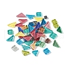 Mixed Shape with Glitter Powder Mosaic Tiles Glass Cabochons DIY-P045-06-1