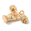 Brass Micro Pave Cubic Zirconia Pendants KK-P250-11G-2