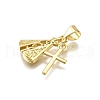 Rack Plating Brass Pendants KK-D343-09G-2