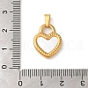 Ion Plating(IP) 304 Stainless Steel Pendants STAS-C103-11G-3