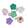 Handmade Gold Foil Lampwork Glass Beads FOIL-K003-03-1
