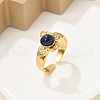 Natural Lapis Lazuli Finger Rings RJEW-K290-04G-4