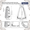 Beebeecraft 2Pcs Rhodium Plated Rhodium Plated 925 Sterling Silver Pinch Bails STER-BBC0007-23-2