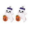 Halloween Opaque Resin Pendants RESI-D055-105P-4