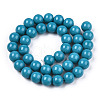 Opaque Solid Color Glass Beads Strands X-GLAA-T032-P8mm-13-2