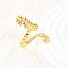 Brass Cuff Rings for Women RJEW-F184-08I-G-4