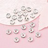 Brass Grade A Rhinestone Spacer Beads RB-A014-Z7mm-28S-4