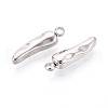 304 Stainless Steel Pendants STAS-T065-77P-2