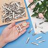 SUNNYCLUE Iron Flat Alligator Hair Clip Findings IFIN-SC0001-66C-3