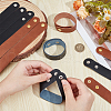 Olycraft 2Pcs 2 Colors Adjustable Plain Leather Cord Bracelet BJEW-OC0001-24B-3