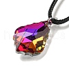 Waxed Cord Necklaces NJEW-P310-12P-01-1
