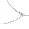 Non-Tarnish 304 Stainless Steel Cable Chain Necklace for Men Women STAS-B039-05P-3