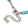 6Pcs Gemstone Pendant Necklaces NJEW-JN05346-5