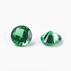 Cubic Zirconia Pointed Back Cabochons ZIRC-WH0001-B02-2