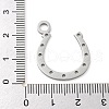 Non-Tarnish 304 Stainless Steel Pendants STAS-B056-13P-02-3