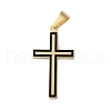 304 Stainless Steel Enamel Pendants STAS-G346-43G-1