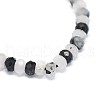 Natural Tourmalinated Quartz/Black Rutilated Quartz Beads Strands G-F632-22E-2