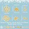 SUNNYCLUE 120Pcs 12 Styles Alloy Pendants FIND-SC0011-97-2