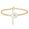Natural Freshwater Pearls Link Bracelets BJEW-I314-136-1