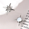 Rhinestone Star Clip-on Earrings EJEW-B116-01P-05-2