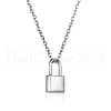 Stainless Steel Padlock Pendant Necklace for Women JX6523-2-1