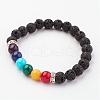 Natural Mixed Stone Stretch Bracelets BJEW-JB03078-1