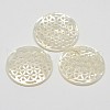 Natural Mother of Pearl Shell Pendants SSHEL-L002-18-2