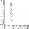 304 Stainless Steel Pendants STAS-Z126-08P-3