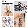 10 Yards Polyester Leopard Print Grosgrain Ribbons SRIB-WH0011-151-6