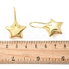 Star Brass Dangle Earrings EJEW-B132-05G-5