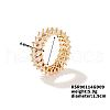 Chic Western Hip-hop Double-row Brass Rhinestone Ring Jewelry for Women JJ2699-3-1
