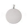 Non-Tarnish 304 Stainless Steel Pendants STAS-C063-02P-2