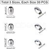 Unicraftale 304 Stainless Steel Beads STAS-UN0018-60P-4