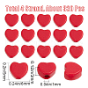 SUNNYCLUE 4 Strands Dyed Synthetic Turquoise Heart Beads Strands G-SC0002-61B-2