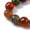 Natural Dragon Veins Agate(Dyed & Heated) Beads Strands G-K390-A05-01-3
