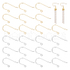 Unicraftale 100Pcs 2 Colors 304 Stainless Steel Earring Hooks STAS-UN0053-63-1