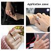 Yilisi 6Pcs 6 Sizes Stainless Steel Grooved Finger Ring Settings STAS-YS0001-18P-7