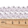 Baking Paint Transparent Glass Beads Strands X1-DGLA-A07-T8mm-KD02-4