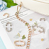 WADORN 12 Sets 2 Colors Alloy D-Ring Clasps FIND-WR0007-76-4