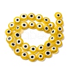 Handmade Evil Eye Lampwork Beads Strands LAMP-R006-01-2